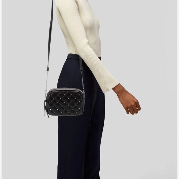 REBECCA MINKOFF CROSSBODY DIAMOND QUILT STUDDED - NWOT - Picture 4 of 10